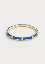 Load image into Gallery viewer, Anabel Aram Bamboo Enameled Hinged Bangle