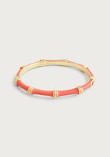 Load image into Gallery viewer, Anabel Aram Bamboo Enameled Hinged Bangle