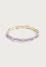 Load image into Gallery viewer, Anabel Aram Bamboo Enameled Hinged Bangle
