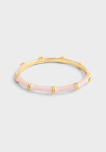 Load image into Gallery viewer, Anabel Aram Bamboo Enameled Hinged Bangle