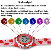 Load image into Gallery viewer, Watermelon Sprinkle Digital Sports Watch
