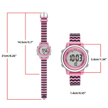 Load image into Gallery viewer, Black Waves Digital Sports Watch