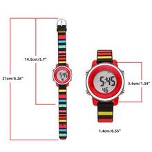 Load image into Gallery viewer, Colourful Stripes Digital Sports Watch
