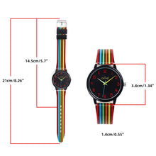 Load image into Gallery viewer, Coloured Stripes Watch
