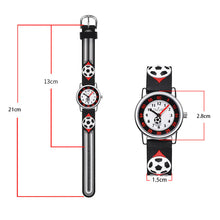 Load image into Gallery viewer, Black Soccer Watch