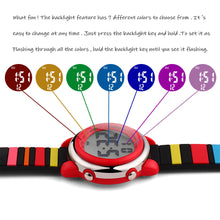 Load image into Gallery viewer, Colourful Stripes Digital Sports Watch