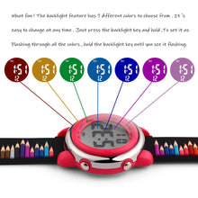 Load image into Gallery viewer, Coloured Pencils Digital Sports Watch