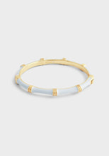 Load image into Gallery viewer, Anabel Aram Bamboo Enameled Hinged Bangle
