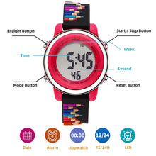 Load image into Gallery viewer, Coloured Pencils Digital Sports Watch

