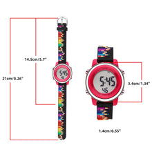 Load image into Gallery viewer, Coloured Pencils Digital Sports Watch
