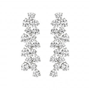 CZ Cluster Earrings
