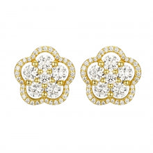 Load image into Gallery viewer, Large Flower Stud Earrings
