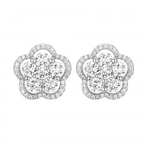 Large Flower Stud Earrings