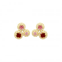 Load image into Gallery viewer, Triple Circle Stud Earrings
