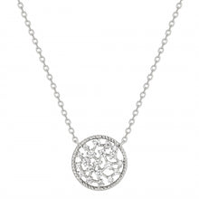 Load image into Gallery viewer, Round Scattered CZ Necklace
