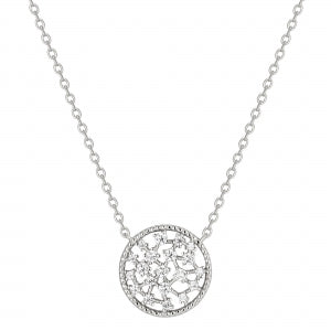 Round Scattered CZ Necklace