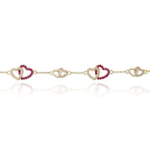 Load image into Gallery viewer, Linked Hearts Kids Bracelet
