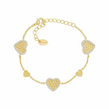 Load image into Gallery viewer, Honeycomb Hearts Teen Bracelet
