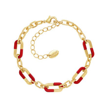 Load image into Gallery viewer, Pattern Block Ovals Link Bracelet
