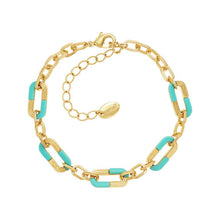 Load image into Gallery viewer, Pattern Block Ovals Link Bracelet
