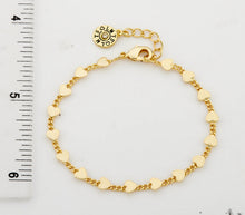 Load image into Gallery viewer, Hearts On Link Bracelet
