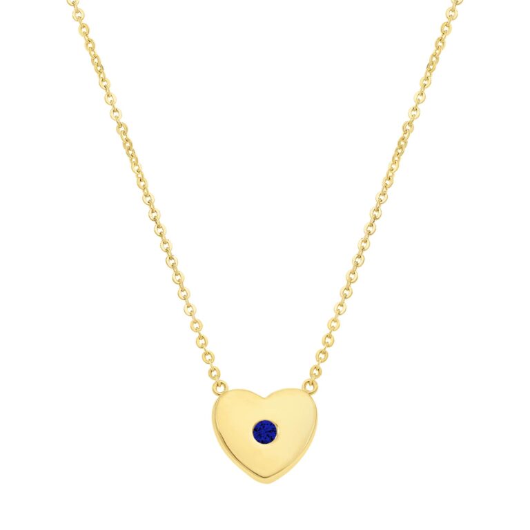 Modern Heart Pendant Necklace