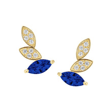 Load image into Gallery viewer, Chasing Leaves Crawler Stud Earring
