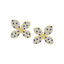 Load image into Gallery viewer, Classic Four Petal Flower Stud Earring
