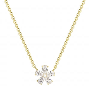 CZ Flower Necklace