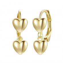 Load image into Gallery viewer, Enamel Heart Lever Back Earrings
