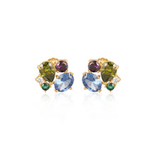 Load image into Gallery viewer, Multi Shaped Multi Color CZ Stud Earring
