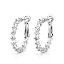 Load image into Gallery viewer, Thin Squares Huggie Earrings
