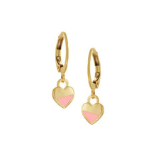 Load image into Gallery viewer, Medium Enamel Dipped Heart Earring
