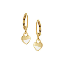 Load image into Gallery viewer, Medium Enamel Dipped Heart Earring
