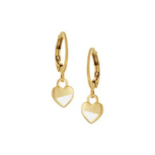 Load image into Gallery viewer, Small Enamel Dipped Heart Earring

