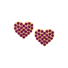 Load image into Gallery viewer, Pavé Heart Stud Earring
