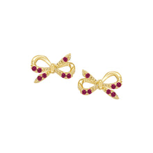 Load image into Gallery viewer, Thin Bow Tie Stud Earring
