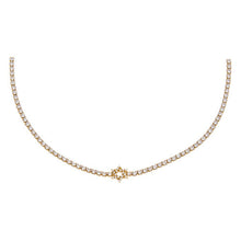 Load image into Gallery viewer, Pave CZ Star Of David Tennis Choker
