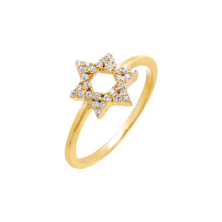 Pave Magen David Ring