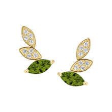 Load image into Gallery viewer, Chasing Leaves Crawler Stud Earring

