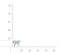 Load image into Gallery viewer, Micropave Bow Stud Screw Back Earrings
