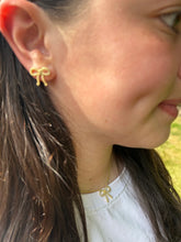 Load image into Gallery viewer, CZ Bow Stud Earring
