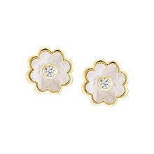 Load image into Gallery viewer, Soft Mother-of-Pearl Flower Stud Earring
