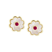 Load image into Gallery viewer, Soft Mother-of-Pearl Flower Stud Earring
