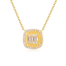 Load image into Gallery viewer, Baguette Stones Square Shape Necklace
