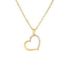 Load image into Gallery viewer, Sideways Heart Outline Pendant Necklace
