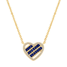 Load image into Gallery viewer, Sliding Stones Heart Pendant Necklace
