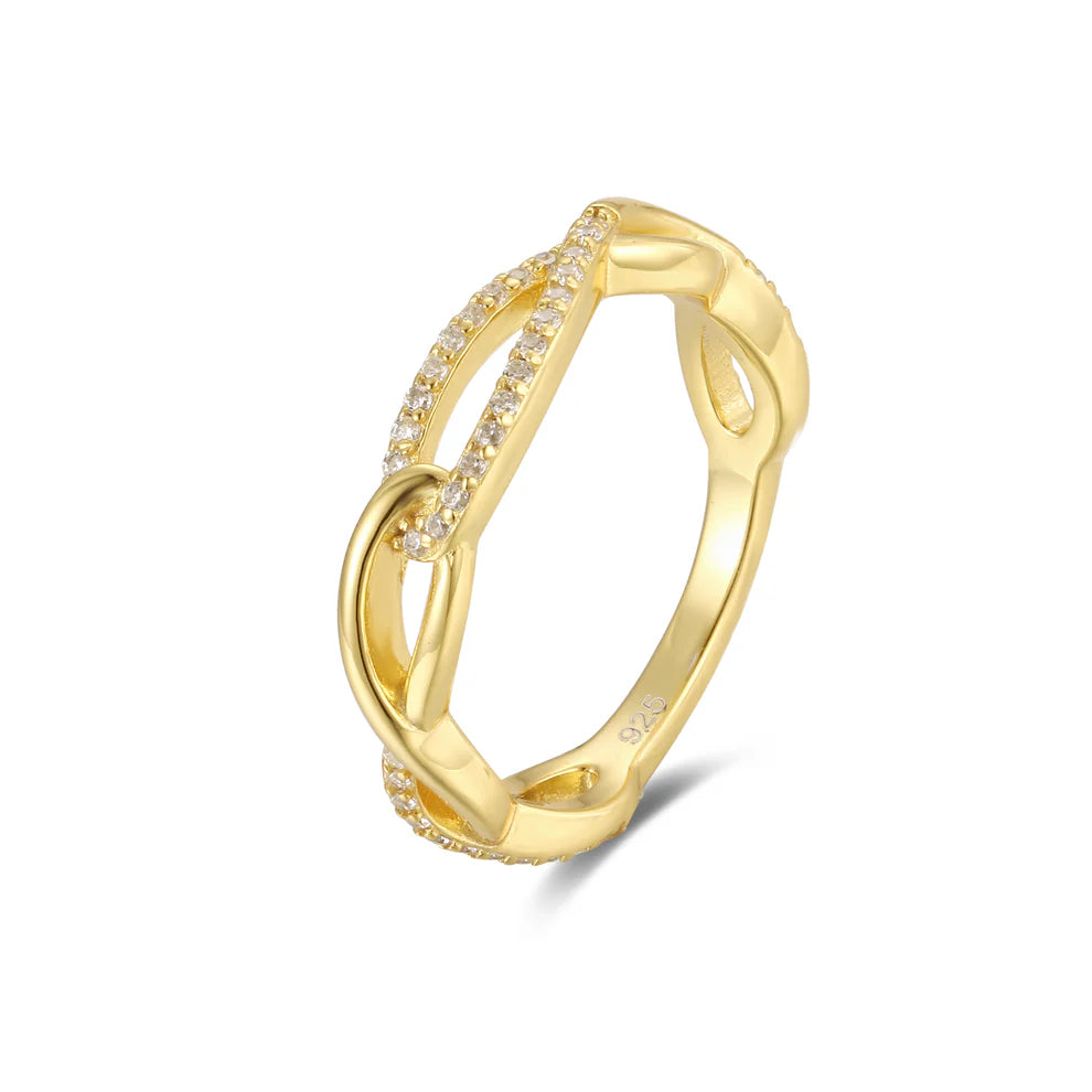 Micropave Interlocking Loop Ring – Gemtique