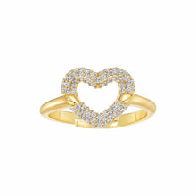 Load image into Gallery viewer, Clamped Heart Teen Ring
