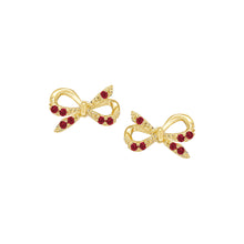 Load image into Gallery viewer, Thin Bow Tie Stud Earring
